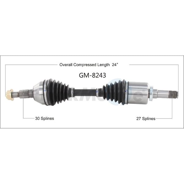 Surtrack Axle Cv Axle Shaft, Gm-8243 GM-8243 - main